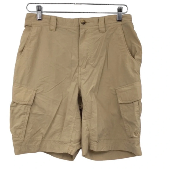Rei‎ Shorts Mens Medium Cargo Tan Hiking Outdoor Travel Nylon - Picture 1 of 10